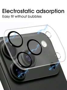 Bộ 3 miếng kính cường lực độ nét cao bảo vệ ống kính camera, chụp ảnh rõ nét, chất liệu cứng cáp, chống va đập và rơi rớt, tương thích với iPhone 17 Air/17 PRO/17 PRO MAX/17/11/12/13/14/15/16 Promax Pro Plus - Trong sáng - Xem 3