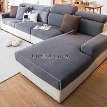 1pc Waterproof Jacquard Elastic Sofa Cover, Modern Minimalist Anti-Slip Sofa Protector, Living Room Couch Cover Suitable For L-Shaped And 1/2/3/4 Seater Sofas, All Seasons - Dark Grey - View 18
