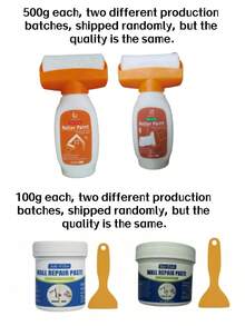 100g/500g White Wall Repair Paste, Best Choice For Removing Wall Stains, Perfect Gift For Family And Friends, Suitable For White Walls, Effectively Repairs Wall Cracks, Nail Holes And Scratches, Home Wall Repair Filler, Graffiti Repair Agent, Grout, Used For Repairing Peeling, Cracks, Holes, White Household Caulking, Odorless Wall Repair Paste - A - View 11