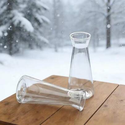 8/10pcs Transparent Plastic Vases, Suitable For Various Flower Bouquets And DIY Decorations, Applicable For Tabletop, Wedding, Home, Party And Other Floral Decoration Occasions