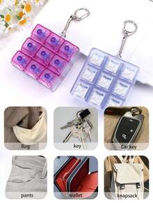 1 móc khóa bàn phím - Con quay ngón tay thư giãn cầm tay, nhỏ gọn và nhẹ, phù hợp cho người đánh máy, game thủ, giúp giảm căng thẳng sáng tạo, móc khóa cơ học 9 phím có nhạc, lý tưởng cho văn phòng/du lịch, móc khóa xe hơi, móc khóa bấm ngón tay dành cho người lớn unisex, móc khóa thư giãn, móc khóa kéo mở giúp tập trung, quà tặng sinh nhật/tiệc tùng/ngày lễ. - Nhiều màu - Xem 11