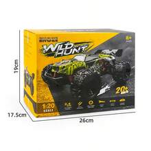 2.4G高速遥控越野车,遥控怪兽卡车赛车玩具,1:20比例2WD高速遥控越野车小型电动玩具车,全地形电动玩具车,儿童户外玩具,遥控怪兽卡车遥控车男孩礼物 - 1:20越野車 - 查看 4