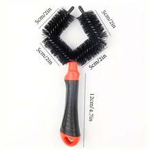 1个自行车清洁刷工具，适用于车轮、曲柄、链条等，专业自行车清洁刷 - 彩色 - 查看 6