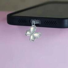 1pc Fashionable Butterfly Phone Dust Plug, Suitable As Birthday/Holiday Gift, Compatible With Type-C/Apple Interface, Cute Butterfly Dust Plug, Gift For Friends, Valentine's Day Gift, Festival Accessories Small Gift Gifts For Mother, Family, Friends, Birthday, Holiday Phone Accessories Phone Charm - Type-c - View 11