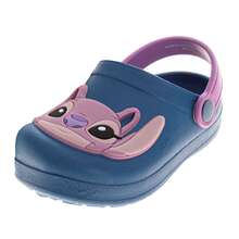 Disney Lilo & Stitch Girls Shoes, EVA Clogs, Water Shoes - Kids Pool Shoes, Blue And Pink Slip-On (Toddler Sizes 5-10, Little Kid Sizes 11-12) - 粉色 - 查看 2