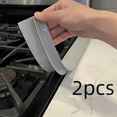 Couvre-joint de cuisinière en silicone de 21 pouces, remplisseur de joint facile à nettoyer, anti-fuite, convient aux plans de travail de cuisine, appareils, cuisinières, fours, lave-linge, résistant à la chaleur, accessoire domestique essentiel