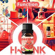 HWLINK 10ml 西瓜果香精油,無酒精,適用於蠟燭製作、擴香機/加濕器、室內香氛、節日禮物、車用芳香療法 - Watermelon - 查看 3