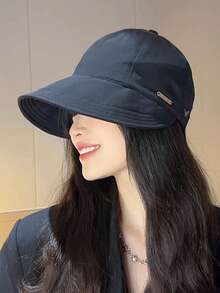 1顶宽檐透气草帽，旅行防晒沙滩帽，时尚百搭，适合送给女朋友、女性朋友，趣味个性化礼物，贴心女士配饰 - 加寬大帽簷 - 查看 5