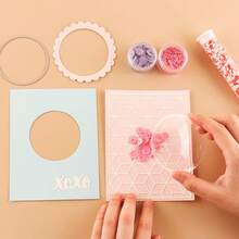 17件套圆形切割模具，金属工艺切割模板，适用于纸艺、DIY卡片制作、剪贴簿、礼品卡制作 - GG0751B - 查看 3