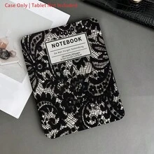 Vintage Lace Notebook Tablet Protective Case With Rotating Stand - Shock-Proof Protective Cover, Gothic Elegant Aesthetic Tablet Protective Case With Pen Slot, Suitable For 10.9/10.2 Inch Air 5th/Pro 11/10th/9.7 Inch Air 2/7th/8th/Air 4th/5th/Pro 11th/10th 2022 10.9 Inch Smart Protective Case/Air 13(M3 2025)/Air 11(M3 2025)/Air 11(M3 2025)/11(A16 2025) Auto Sleep/Wake Function, Fashionable Tablet Accessories - Multicolor - View 3