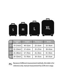 缝制高弹加厚防尘防刮行李箱保护套 - 彩色 - 查看 3