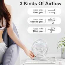 Portable Mini Desk Fan, Multifunctional Dual-Purpose Desk Fan With Hook, 360° Adjustable Rotation, Quiet Personal Fan, Suitable For Bedroom, Kitchen, Office, Mother's Day,Outdoor,Garden,Travel Essentials,Portable Essentials,Beach Essentials,Graduation Season,Commencement,Graduation Ceremony,Graduation Gift,Graduation Present,Graduation Gift,Graduation Present,Congrats Grad,Congratulations Graduate,Valedictorian,Finish School,Graduation Party,Outdoor Essentials,Travel Portable,Hiking Essentials,Camping Essentials,Portable Tools,Summer Essentails,Summer Portable - Color Mixing - View 8