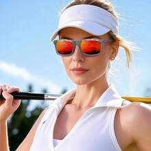 ¡RecomendadoJoopin Lentes de Sol Hombre y Mujer TR90 Polarizados Protección UV400 Cuadrados Rectangulares Clásicos¡Top de Temporada - A03 - TR90 Gris Claro / Espejo Rojo - Ver 6