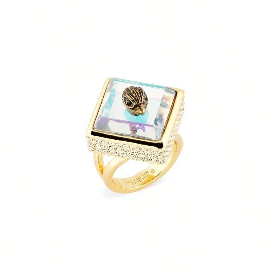 Kurt Geiger Square Stone Cocktail Ring | | Women Bangles - 水晶 - 查看 1