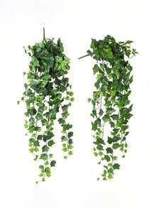 1/3 件装 35 英寸人造常绿垂蔓，逼真绿叶，抗紫外线，适用于婚礼拱门背景、婴儿派对装饰、家居客厅卧室墙面装饰、花园围栏阳台绿植、室内外房间装饰 - 綠色 - 查看 4