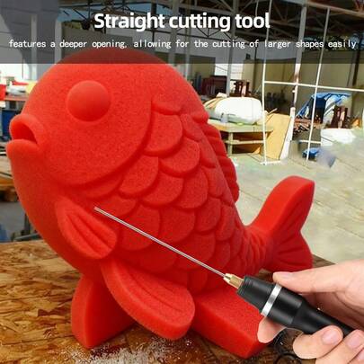 泡沫切割笔，适用于切割泡沫、聚苯乙烯等材料，可用于手工制作、模型制作、角色扮演道具制作及其他DIY项目，可切割直线、曲线、不对称形状，手工创意礼品套装