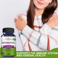 Balincer Resveratrol Dietary Supplement - 1000 Mg Per Serving - Antioxidant Supplement, Trans-Resveratrol And Polyphenols - 120 Capsules - 2 Bottle - 查看 6