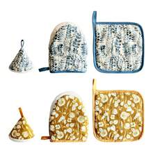 Baking Gloves, Heat Resistant Oven Mitt, Fabric Pot Holder, Kitchen Accessories - Multicolor - View 9