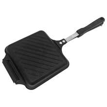 Double Sided Sandwich Panini Maker - Non-Stick Frying Pan Multifunctional Breakfast Pan - Black - View 1