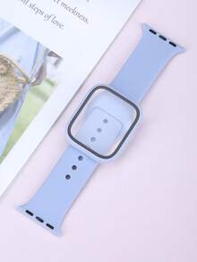 这款二合一表带兼表壳兼容 ，适用于 40mm、41mm、42mm、44mm、45mm、46mm 和 49mm 尺寸。运动休闲风格，搭配铆钉硅胶表带。配备防震防刮硬质 PC 表壳和钢化玻璃屏幕保护膜。兼容 Ultra/11/10/9/8/7/6/5/4/SE 系列。男女皆宜。柔软舒适，易于佩戴，触感灵敏。 - 天藍 - 查看 7