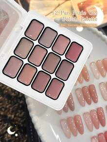 MORDDA 12 Colores Esmalte de Uñas en Gel Tipo Nude Rosa, Alta Saturación de Semi-Sólida para Uso en Salón de Uñas - Multicolor - Ver 2