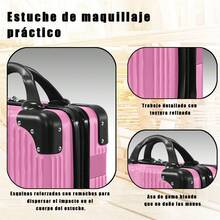 Set Maletas Kit Viaje Mano Avion 20in Con Caja  Maquillaje - Blanco y Negro - Ver 11