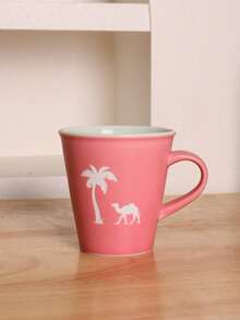 1pc 230ml Minimalist Coffee Cup, Afternoon Tea Cup, Couple Cup, Minimalist Ceramic Coffee Cup, Household Breakfast Milk Cup, Hanging Ear Coffee Cup, Ceramic Cup, Coffee Cup, Wine Glass, Latte Art Cup, Espresso Cup, Ceramic Cup, Kiln-Fired Glaze Ceramic Cup - Multicolor - View 14