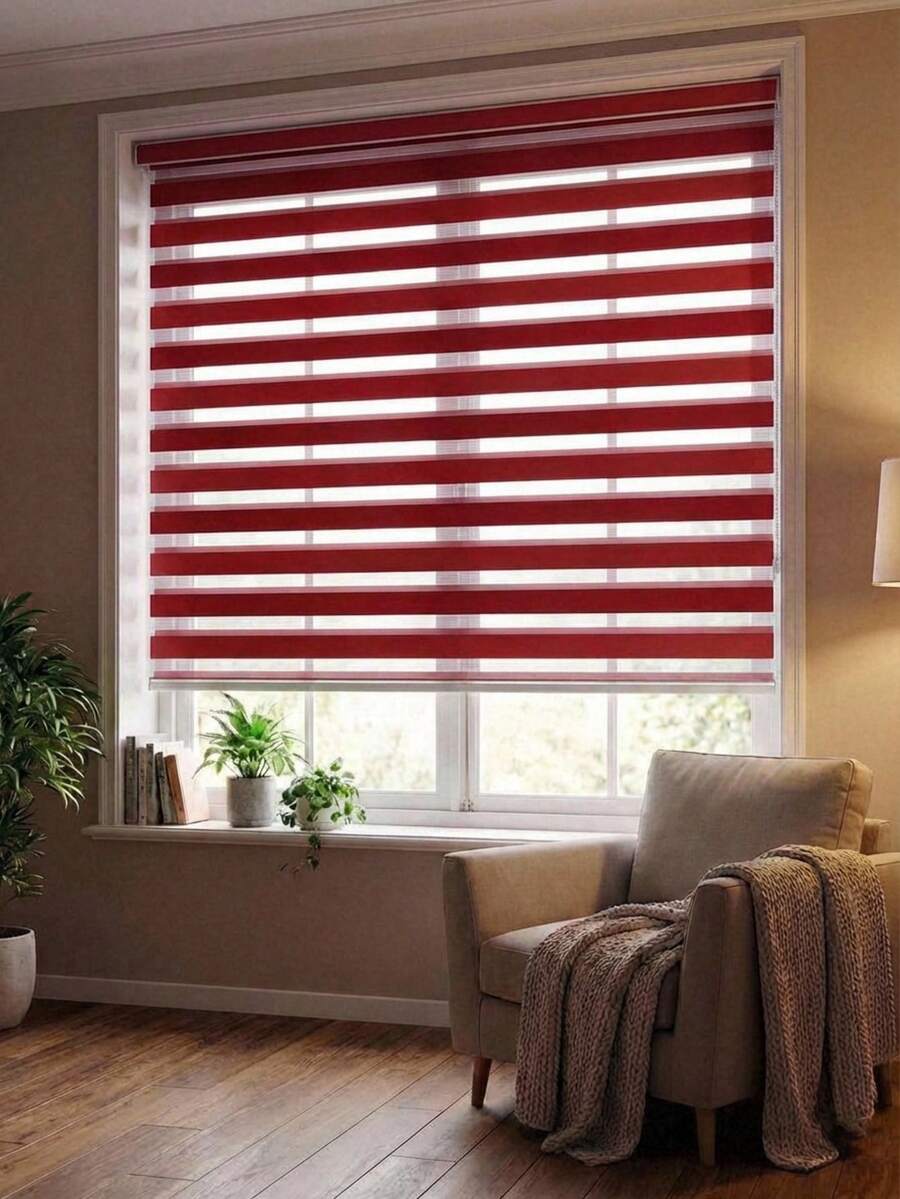 Persiana para ventana larga 1000x1300 - Rojo - Ver 1