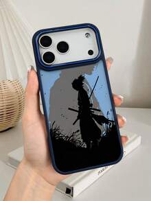 1pc Samurai Silhouette Warrior Pattern Phone Case Grunge Dark Academia Aesthetic Style For Anime Fans Boyfriend Birthday Compatible With Iphone 17promax/17pro/17/17Air/16promax/16pro/16plus/16e/16/15promax/15pro/15plus/15/14promax/14pro/14plus/14/13promax/13pro/13/12promax/12pro/12/11promax/11 - trái cam - Xem 6