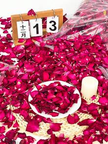 50/150/300/600/3000pcs Natural Dried Rose Petals: Wedding Confetti - Red - View 9