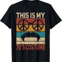 Este es mi disfraz de los 70, 70 estilos, camiseta para hombre, estilo disco de los 70, años 70 - Negro - Ver 1