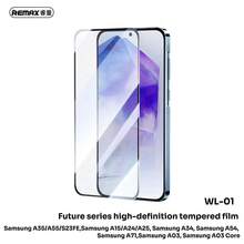 Remax WL-01 Protecteur d'écran en verre trempé haute définition, compatible avec Samsung S24 Ultra/S24FE/S22+/S23+/S21+/S24+/S24/S22/S23/S21, Samsung A71/A03/A34/A35/A55/A15/A24/A25/A03 Core, Redmi K70/K50pro, dureté 9H anti-rayures anti-explosion anti-empreintes, convient pour les trajets quotidiens, le bureau et la protection d'écran de téléphone en extérieur - Multicolore - Voir 23