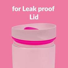 Rubber Seal Replacement For  Sliding Lid Coffee Tumbler, Silicone Sealing Ring Gaskets Seal Parts Leak-Proof Water Bottle Lid, Compatible With  SmoothSip Slider 20/12OZ (3PCS/Dark Pink) - / - Xem 3