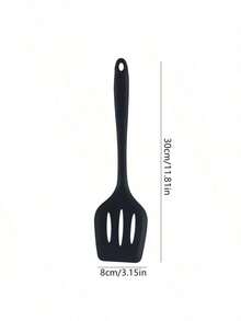 1个优质硅胶大号厨房铲，不粘防漏，超柔韧耐用，非常适合披萨、鱼类和大块食物，烹饪用具 - 彩色 - 查看 4