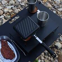 Double Sided Sandwich Panini Maker - Non-Stick Frying Pan Multifunctional Breakfast Pan - Black - View 6