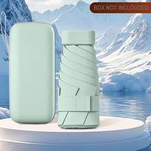 1pc Compact Umbrella, 5-Fold Umbrella, Dual Use Sunshade & Rain Umbrella, Lightweight Pocket Parasol For Women - Multicolor - View 12