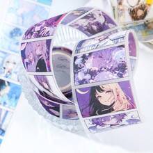 1 Roll, Creative Japanese-Style Planner Tape, Anime-Themed DIY Planner Tape Stickers, Journal Card Crafting, Scrapbook Embellishments - Peach Magic - View 10