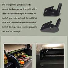 Lid Hinge Kit 1 X Left Side And 1 X Right Side Hinge Compatible With Many Traeg-Er Grills Models Hinges For Traeger Lid Hinge Kit Included Installation Hardware KIT0001 - 如圖 - 查看 4