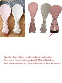 Easter Rabbit Shaped Rice Spoon, Kitchen Shovel, Standing Cooking Tools, Rice Cooker Supplies,Flatware Serving Spoons Rice Servers, Cute Kitchen Non-Stick Rabbit Rice Paddle Spoon Tool, Pp Shape Standing Rice Spoon, Non-Stick, Stand-Up Rice Spoon, "Easter & Spring", For Kitchen, Easter Gift, Mother's Day Gift - Multicolor - View 8