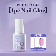 Super Strong Nail Glue Gel 10ml – Air-Dries In 5-10 Seconds, No UV Lamp Needed, Waterproof & Long-Lasting For Press-On Nails Recommend PERFECT COLOR - 10ml - 查看 13