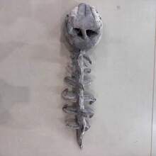 1pc Dinosaur Skeleton Head Plush Doll Hat, Matching Bone Doll Costume, Funny Birthday Gift For Kids, Girlfriend - Grey - View 8