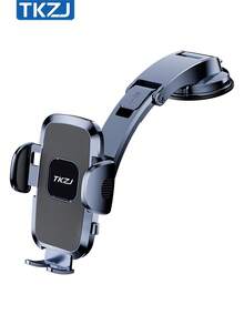 TKZJ Car Phone Holder, Dashboard Suction Cup Mount, 360° Rotation Auto Lock Phone Stand, Stable Anti-Shake Car Phone Mount For All Smartphones - Black - View 11