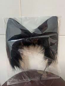 1pc Faux Furry Animal Ear Headband, Cute Plush Costume Accessory, Fashion Wolf/Fox Headpiece Hair Hoop - Multicolor - View 16