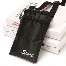 1pc Sports Style Crossbody Phone Bag - Multi-Function Zipper Wallet, Adjustable Shoulder Strap, Durable Polyester Material, Suitable For Daily Use - Available In Blue, Black, Purple, Pink, Essential Daily Bag | Adjustable Strap Wallet | Lightweight Wallet - Multicolor - View 14