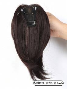 Synthetic Wig For Women With Side-Swept Bangs, Thin, Invisible, Natural, And Fluffy Bangs, Hairpiece To Cover Gray Hair. - Multicolor - View 4