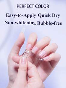 Super Strong Nail Glue Gel 10ml – Air-Dries In 5-10 Seconds, No UV Lamp Needed, Waterproof & Long-Lasting For Press-On Nails Recommend PERFECT COLOR - 10ml - 查看 5
