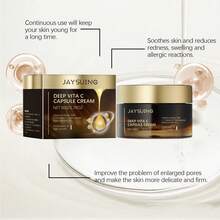 JAYSUING Crema Facial Hidratante De Vitamina C, Antimanchas, Antienvejecimiento, Cierra Poros, Reafirma La Piel, Iguala El Tono Y Brinda Brillo Natural, Hidratación Profunda, Textura Ligera Sin Grasa, Ideal Para Cuidado Diario Y Todo Tipo De Piel - Crema facial en cápsulas - Ver 9