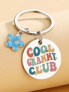 送给奶奶的生日礼物，独特的奶奶礼物创意，孙辈送给奶奶的最佳礼物，酷炫的奶奶钥匙扣，生日、圣诞节、母亲节礼物 - 彩色 - 查看 3