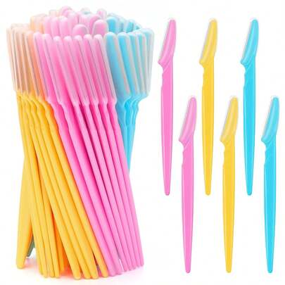 Rasuradora de cejas, rasuradora de precisión de acero inoxidable, recortadora facial con protección de , herramienta de belleza y depilación, apta para hombres y mujeres