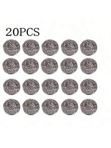 1/6/12/20 件装钢丝绒清洁刷，金属厨房清洁海绵，洗碗百洁布，重型，优质不锈钢清洁刷，适用于厨房锅碗瓢盆和浴室清洁 - 多色 - 查看 11